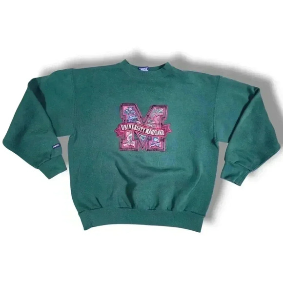 VINTAGE JANSPORT UNIVERSITY OF MARYLAND CREWNECK SWEATER - Picture 1 of 6